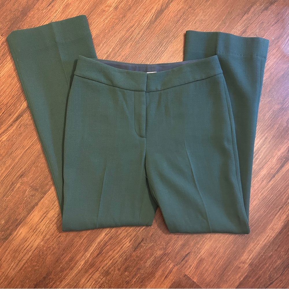 Lela Rose Wool Blend Olive Green Pants